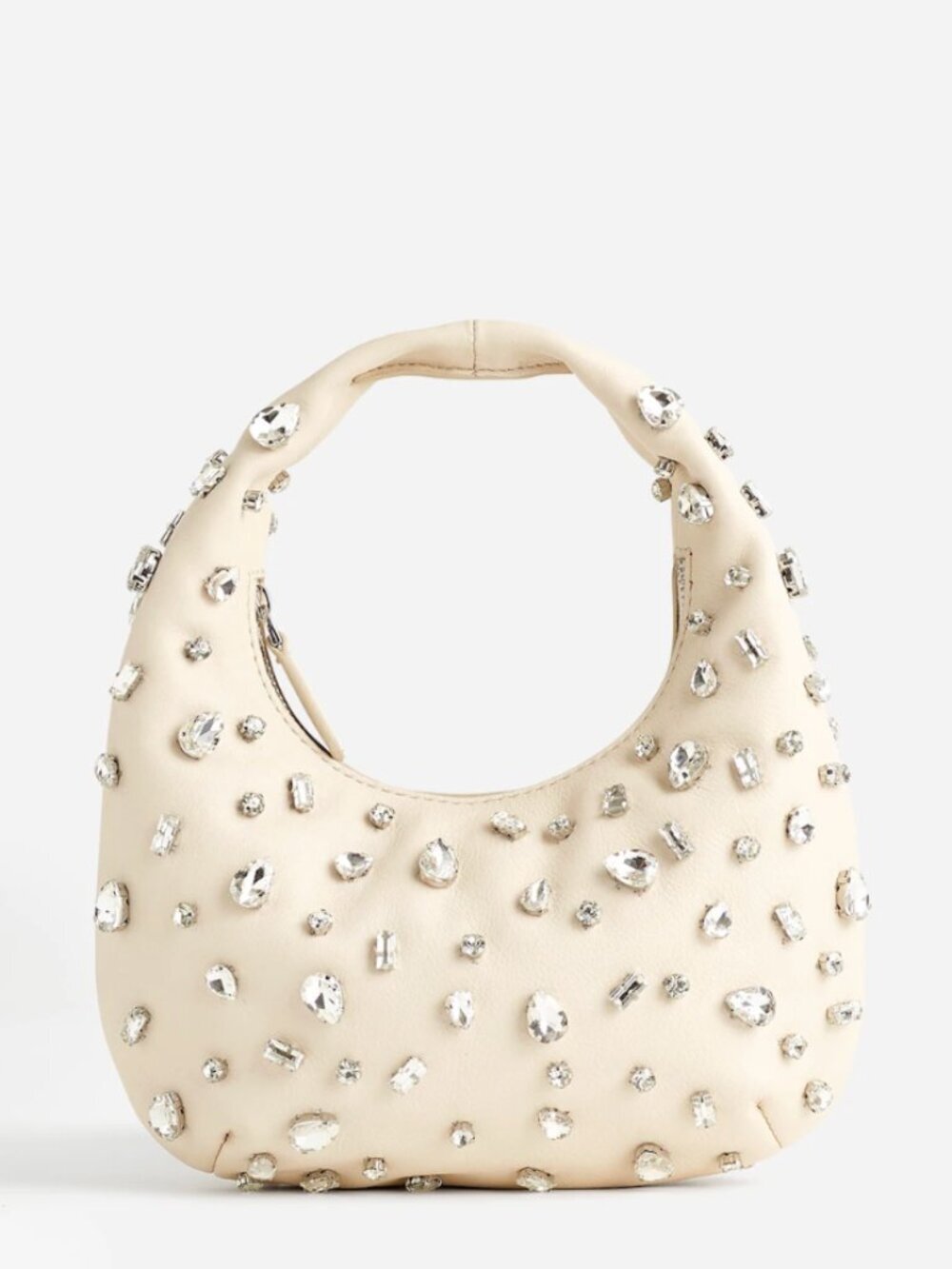 NWT!‎ MADEWELL Mini Bag in Ecru Crystal Embellished Leather